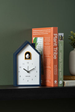 Alarm Clock Modern Cuckoo - Dark Blue/White
