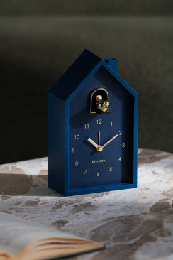 Alarm Clock Modern Cuckoo Oro - Dark Blue