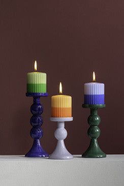 Candle Holder Funky - Large - Classic Blue