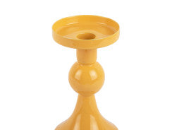 Candle Holder Funky - Small - Bright Yellow