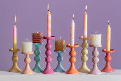 Candle Holder Funky - Small - Bright Yellow