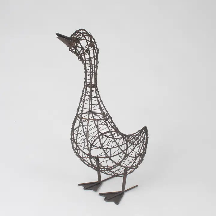 Goose Sculpture - Rust - Large