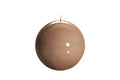 Luxurious Sphere Lacquered 12cm Candle - Mocha Mousse