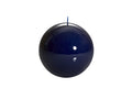 Luxurious Sphere Lacquered 12cm Candle - Navy Blue