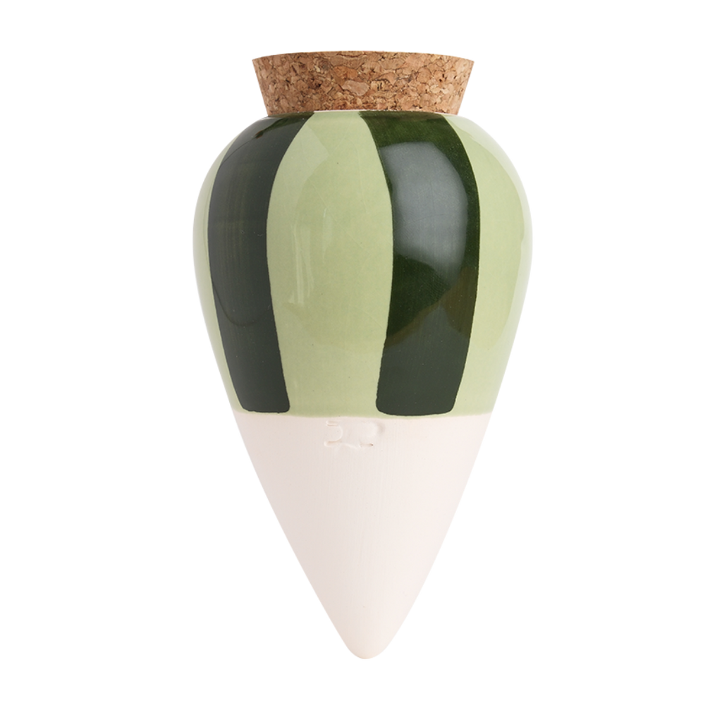 Olla Plant Diffuser - Green and Green Stripes