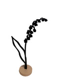 Flowers by Jeoff, Black MDF Silhouette : Lily of the valley