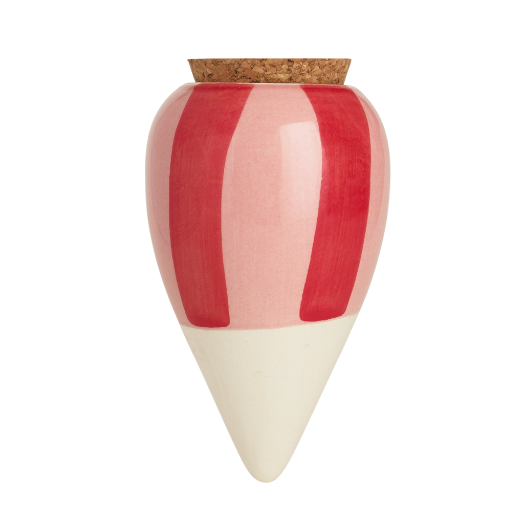 Ollas Plant Diffuser - Pink & White Stripes