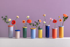 Plegado Vase - Medium - Orange & Purple