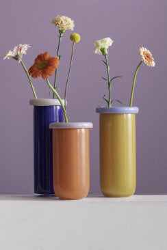 Plegado Vase _ XXL Cobalt Blue & Pink