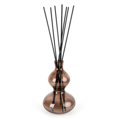 Reed Diffuser Wavy Glass - 500ml - Smoky Black