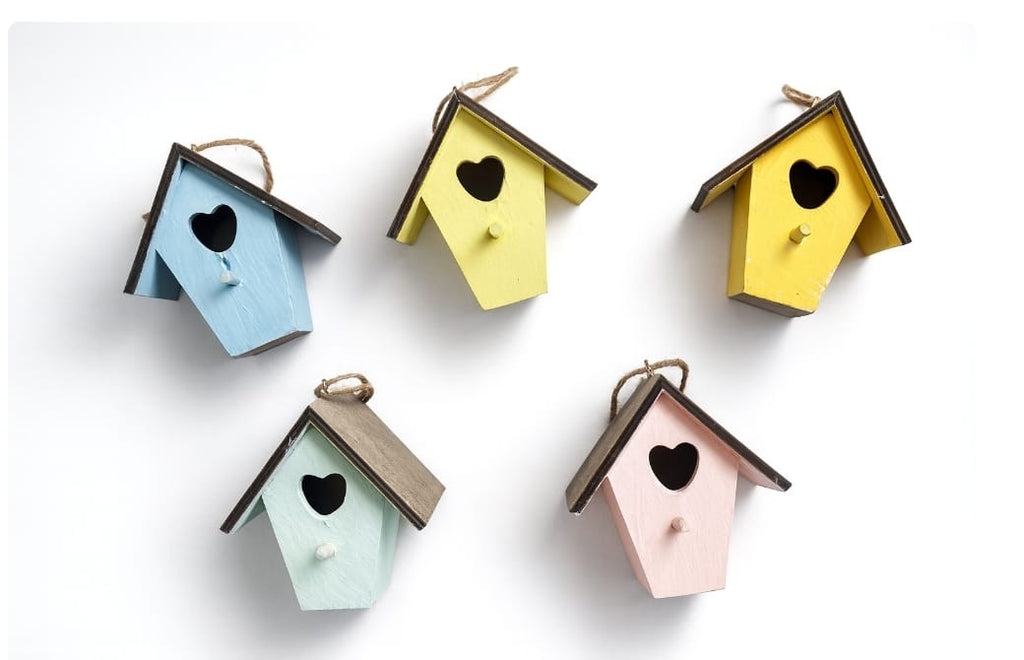 Mini Birdhouses - Set of 5