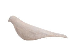 Statue Bird Long Tale - White wash