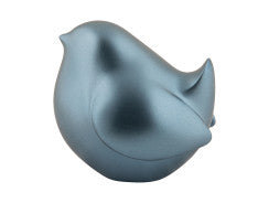 Statue Fat Bird - Metallic dark blue