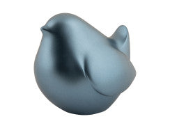 Statue Fat Bird - Metallic dark blue