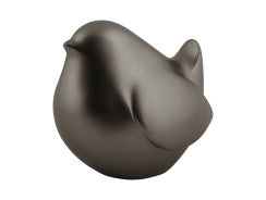 Statue Fat Bird - Metallic dark grey