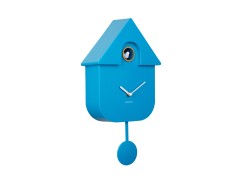 Wall Clock Modern Cuckoo - Bright Blue