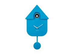 Wall Clock Modern Cuckoo - Bright Blue