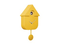 Wall Clock Modern Cuckoo - Bright Yellow