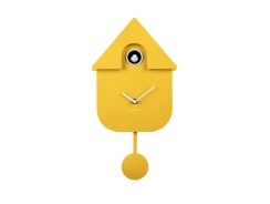 Wall Clock Modern Cuckoo - Bright Yellow