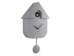 Wall Clock Modern Cuckoo - Mouse Grey