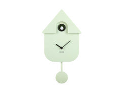 Wall Clock Modern Cuckoo - Soft Green